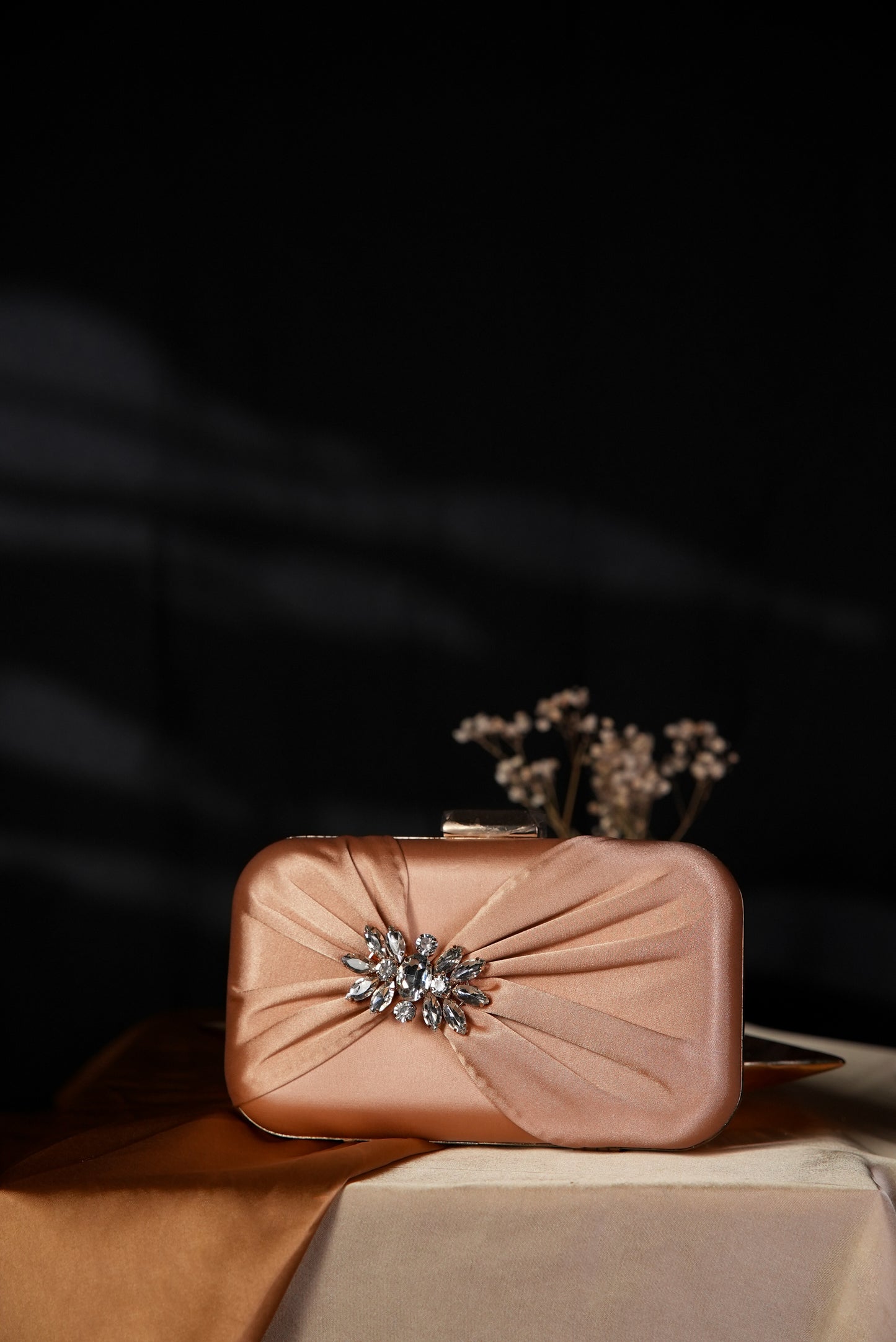 Carla Satin clutch