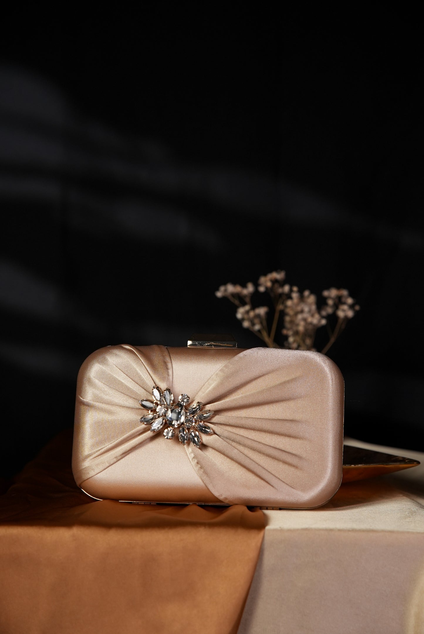 Carla Satin clutch