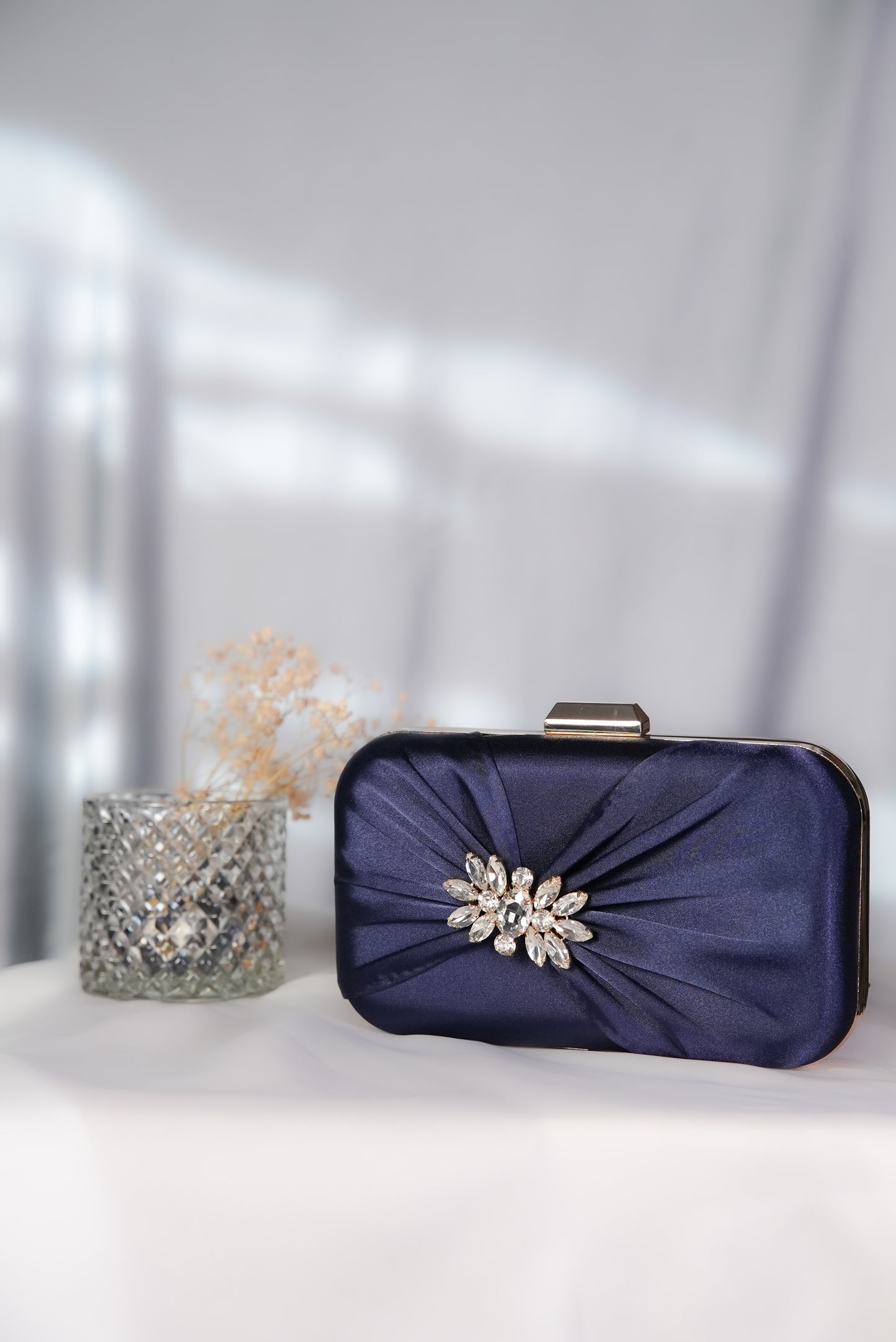 Carla Satin clutch